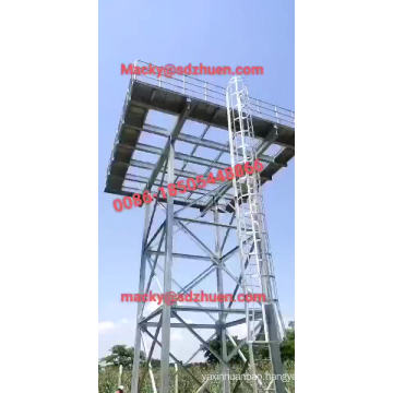 Uganda widely use elevated 300m3 hot dipped galvanized steel water tank for sale